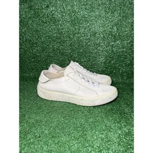 Ecco Women Size 8 Street Tray Cream White Leather Comfort Shoes Walking Sneakers
